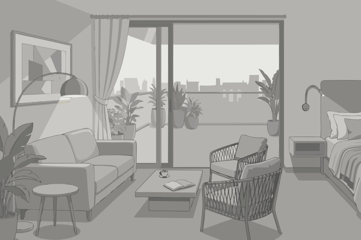 Apartamento Deluxe de 2 dormitorios